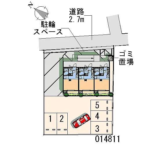 ★手数料０円★さいたま市見沼区中川　月極駐車場（LP）